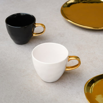 Coffee Cup | Set of 4 | Good Morning | White