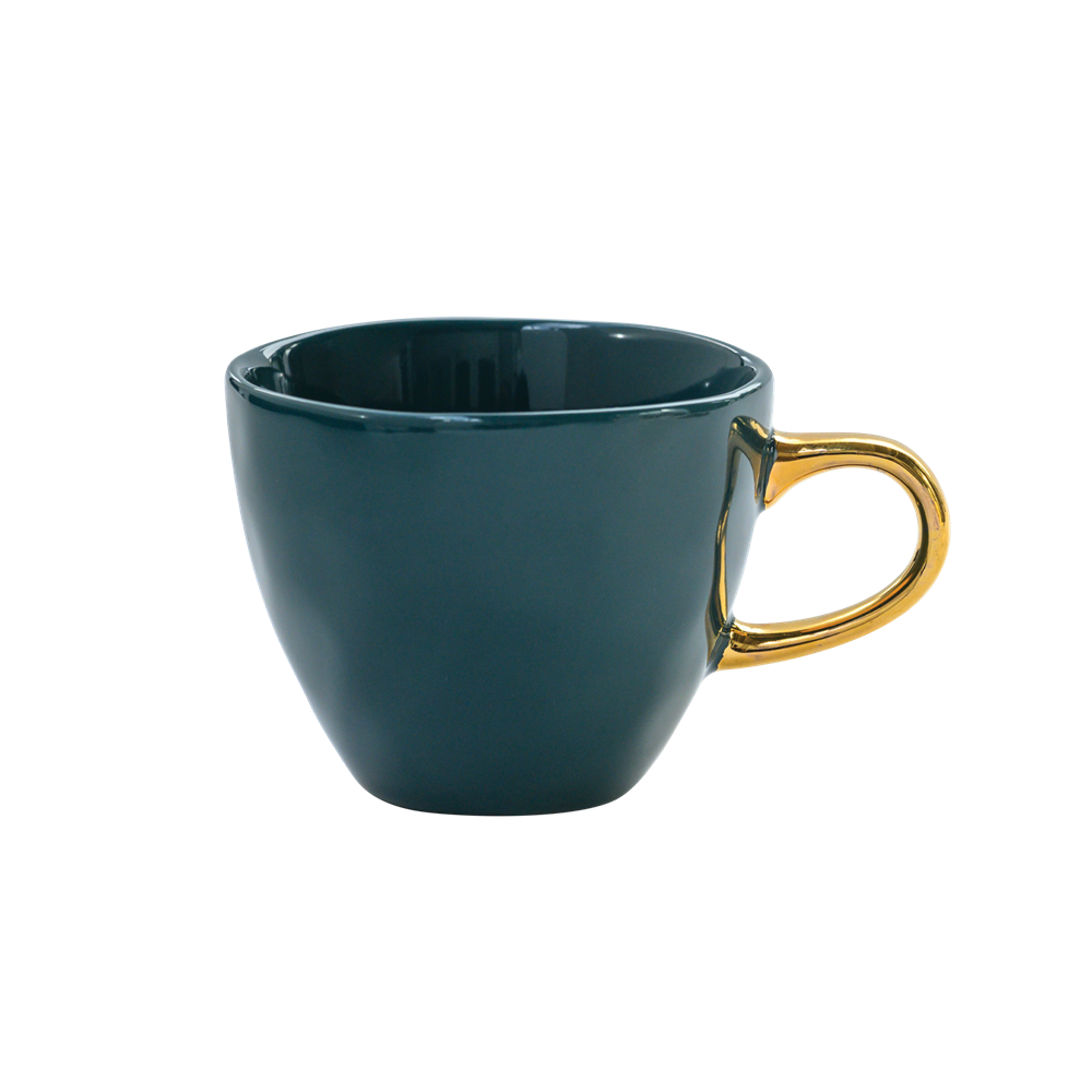 Coffee Cup | Set of 4 | Good Morning | Blue Green