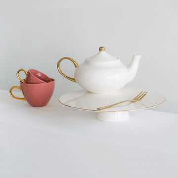 Coffee Cup | Set of 4 | Good Morning | Apricot