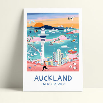 Auckland in Pastel