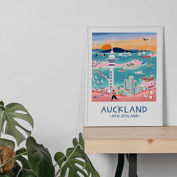 Auckland in Pastel