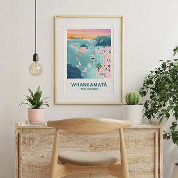 Whangamata in Pastel