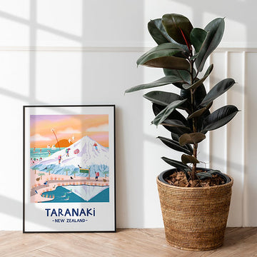 Taranaki in Pastel