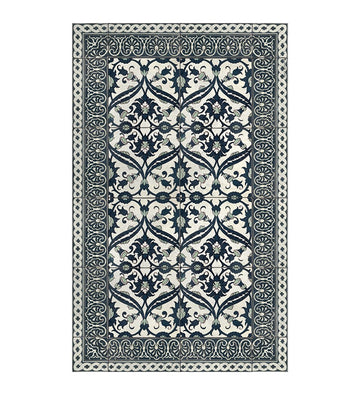 Vinyl Floor Mat | Beija Flor | Armenian Framed Classic Green