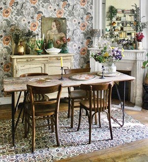 Vinyl Floor Mat | Beija Flor | Armenian Eclectic Amber