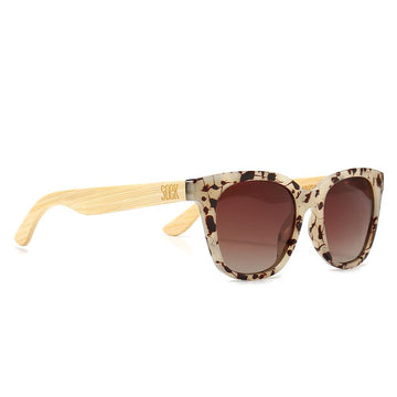 SOEK. | LILA GRACE IVORY TORTOISE l Brown Polarized Lens l White Maple Arms