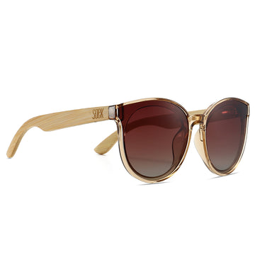 SOEK. | BELLA CHAMPAGNE l Brown Polarised Lens l White Maple Arms