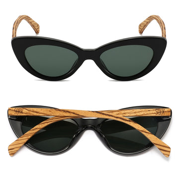 SOEK. | SAVANNAH MIDNIGHT l Khaki Gradient Lens l Walnut Arms