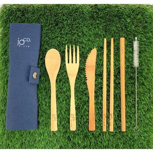 Re-Use Bamboo Cutlery Set | Navy