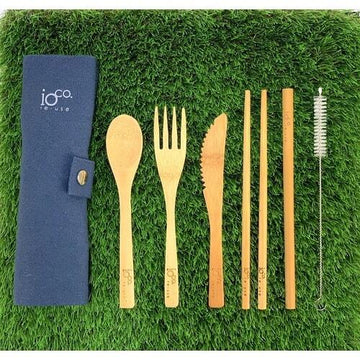 Re-Use Bamboo Cutlery Set | Navy