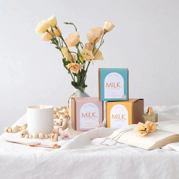 Crystal Candle | Ceramic Jar | White Sandalwood + Cedar