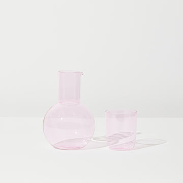 Belly Carafe + Cup Set in Pink