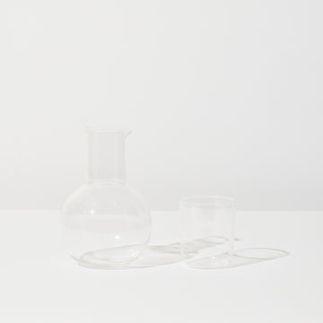 Belly Carafe + Cup Set in Clear