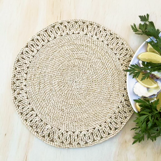 Jute Placemat or Trivet | Round