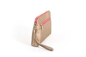 Lucille Cross Body Bag | Metallic Gold