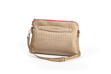 Lucille Cross Body Bag | Metallic Gold