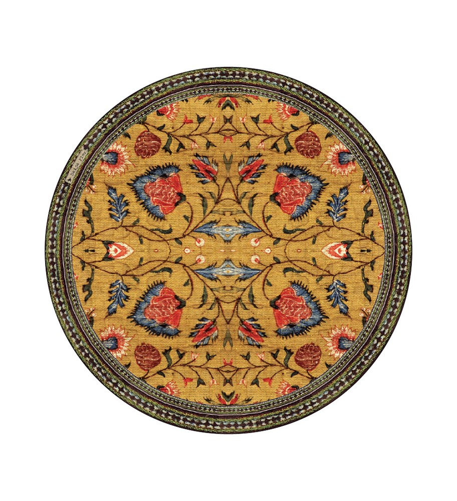 Vinyl Placemat | Beija Flor | Bohemian | Gold