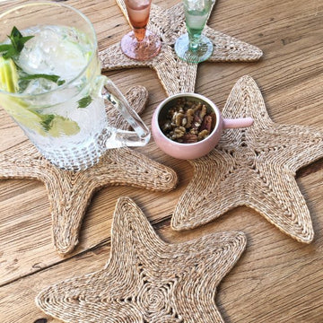 Jute Placemat or Trivet | Starfish