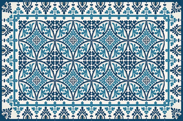 Vinyl Placemat | Beija Flor | Barcelona | Blue & White