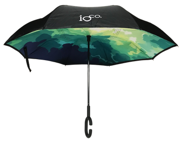 Reverse Umbrella | Green & Blue Camo
