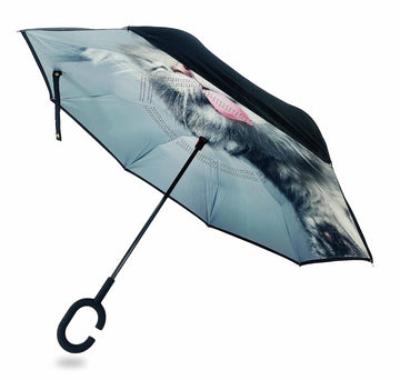 Reverse Umbrella | Sassy Cat