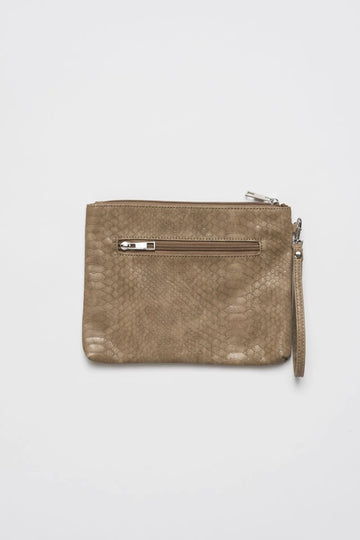 Clutch | Croc Khaki Bag
