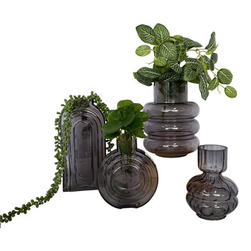 Ring Glass Vase | Steel | Medium