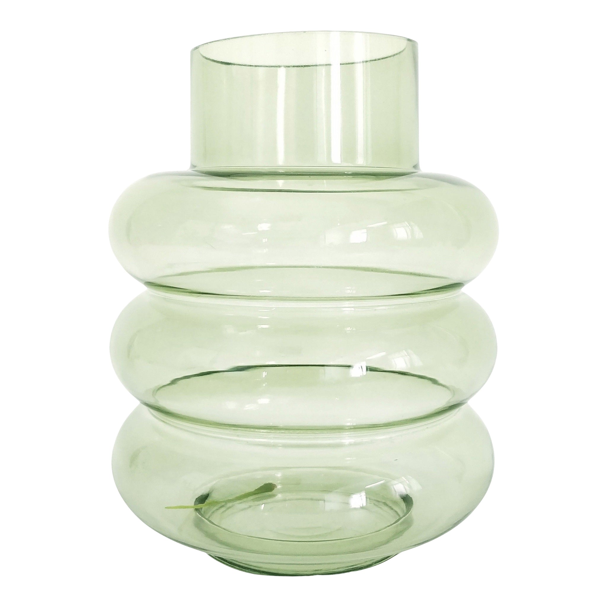 Ring Glass Vase | Sage | Medium