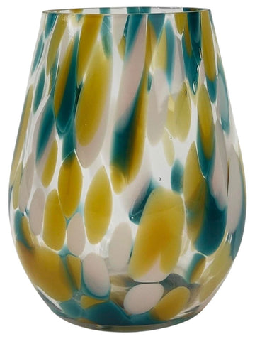 Speckle Glass Vase | Blue Beige | Medium