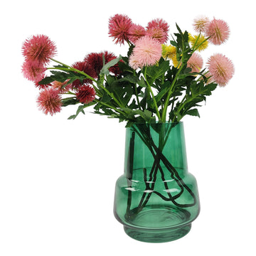Abstract Glass Vase | Forrest Green Medium