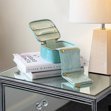 Jewellery Cube | Luxe Velvet Seafoam