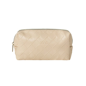 Small Beauty Bag | Woven Sand