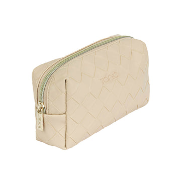 Small Beauty Bag | Woven Sand
